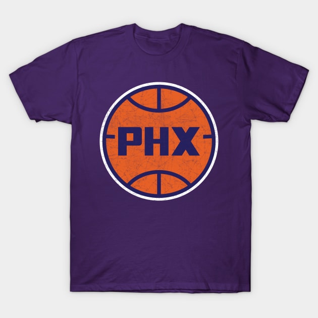 Phoenix Vintage Basketball T-Shirt by WalkDesigns